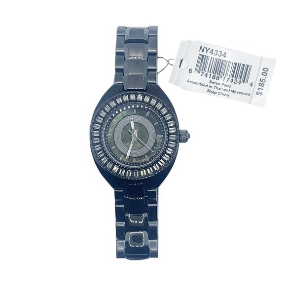 DKNY Chrome Black Color Ladies Watch NY4334